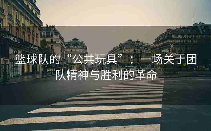 篮球队的“公共玩具”：一场关于团队精神与胜利的革命